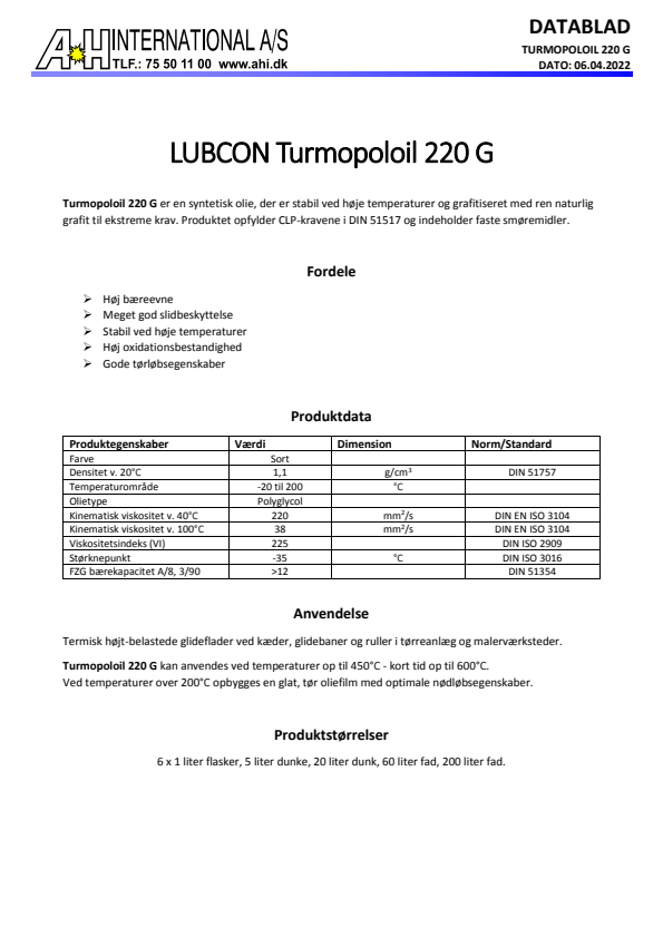 

Turmopoloil 220 G


